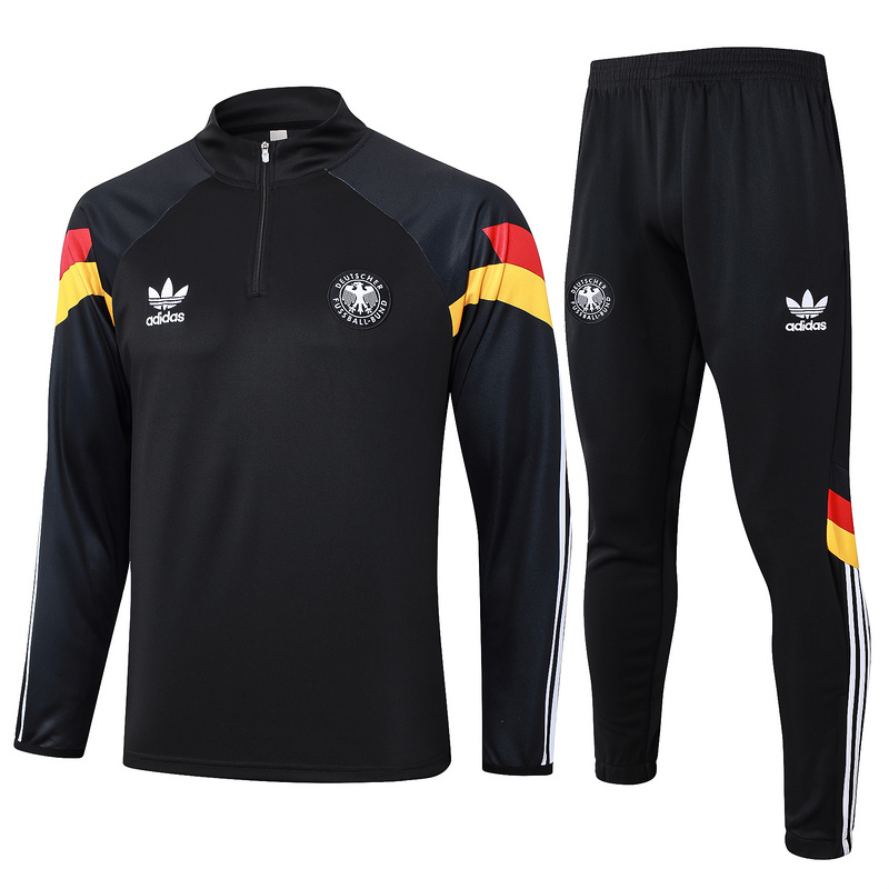 AAA Quality Germany 24/25 Tracksuit - Black/Yellow/Red